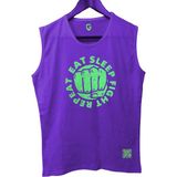 Top Glory Eatsleep Tank Top Kolsuz Sporcu Tshirt - M - Mor