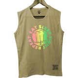 Top Glory Eatsleepx Tank Top Kolsuz Sporcu Tshirt - M - Bej