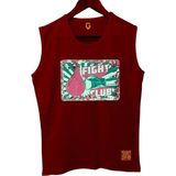 Top Glory Fightclub Kolsuz Sporcu T-Shirt Tank Top - Bordo - 2XL