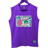 Top Glory Fightclub Kolsuz Sporcu T-Shirt Tank Top - Mor - 2XL