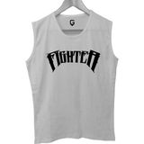 Top Glory Fighter Baskılı Kolsuz Sporcu T-Shirt Tank Top Sporcu Fitness Atlet - XL - Beyaz