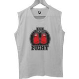 Top Glory Gloves Baskılı Kolsuz Sporcu T-Shirt Tank Top Sporcu Fitness Atlet - M - Beyaz