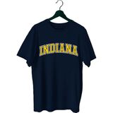 Top Glory Indiana Baskılı Basketbol T-Shirt Sporcu Tişörtü - Lacivert