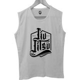 Top Glory Jiu Jitsu Baskılı Kolsuz Sporcu T-Shirt Tank Top Sporcu Fitness Atlet - 2XL - Beyaz
