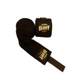 TOP GLORY Kick Boks, Muay Thai, Boks El bandajı 4,5 Metre SİYAH