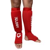 Top Glory Kick Boks Muay Thai Mma Elastik Kaval Koruyucu - Kırmızı - XL