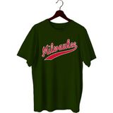 Top Glory Milwaukee Baskılı Basketbol T-Shirt Sporcu Tişörtü - XL - Yeşil