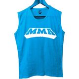 Top Glory Mma Baskılı Kolsuz Sporcu T-Shirt Tank Top Sporcu Fitness Atlet - Turkuaz