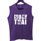 Top Glory Muay Thai Kolsuz Sporcu T-Shirt Tank Top Sporcu Fitness Atlet - Mor