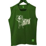 Top Glory Ngu Tank Top Kolsuz Sporcu Tshirt - XL - Yeşil