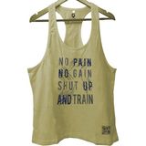 Top Glory Nono Fitness Gym Tank Top Sporcu Atleti - XL - Bej