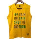 Top Glory Nono Kolsuz Sporcu T-Shirt Tank Top - Sarı