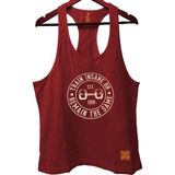 Top Glory Rts Fitness Gym Tank Top Sporcu Atleti - Bordo