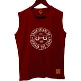 Top Glory Rts Kolsuz Sporcu T-Shirt Tank Top - Bordo