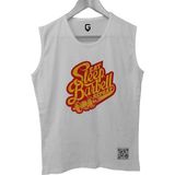 Top Glory Sleepbarbell Kolsuz Sporcu T-Shirt Tank Top - 2XL - Kırmızı - Beyaz