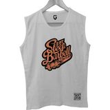 Top Glory Sleepbarbell Kolsuz Sporcu T-Shirt Tank Top - 2XL - Siyah - Beyaz