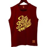 Top Glory Sleepbarbellx Kolsuz Sporcu T-Shirt Tank Top - M - Bordo