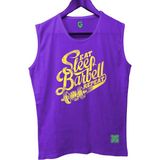 Top Glory Sleepbarbellx Kolsuz Sporcu T-Shirt Tank Top - Mor - 2XL