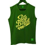 Top Glory Sleepbarbellx Kolsuz Sporcu T-Shirt Tank Top - Yeşil - M