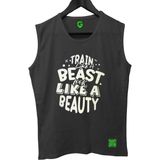 Top Glory Trainbeast Kolsuz Sporcu T-Shirt Tank Top - M - Siyah