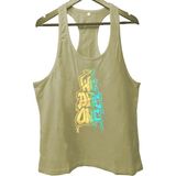 Top Glory Weareonex Fitness Gym Tank Top Sporcu Atleti - Bej