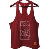 Top Glory Whs Fitness Gym Tank Top Sporcu Atleti - Bordo - 2XL
