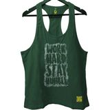 Top Glory Whs Yeşil Fitness Gym Tank Top Erkek Sporcu Atleti Nefes Alabilir Kumaş Yapısı
