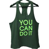 Top Glory Youcan Fitness Gym Tank Top Sporcu Atleti - 2XL - Yeşil