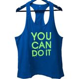 Top Glory Youcan Fitness Gym Tank Top Sporcu Atleti - Saks Mavi