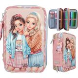 Top Model by Depesche 3 Katlı Kalem Kutusu Polyester Malzeme ile Çocuklar İçin Tasarlandı Team Teddy