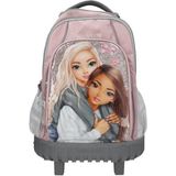 Top Model by Depesche Tekerlekli Sırt Çantası 413317_A Pembe Gri 28 L Kapasiteyle Şık ve Pratik Okul Çantası
