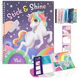 Top Model by Depesche Unicorn Boyanabilir Şablonlu Stickerli Tasarım Defteri