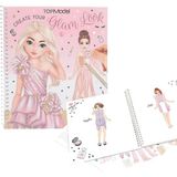Top Model Göz Alıcı Tasarım Boyama Kitabı - Çok Renkli - 16,5x19,3 cm