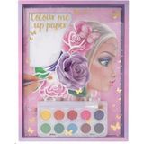 Top Model Renkli Me Up Kağıdı Kız Çocuklar İçin 10 Yaprak 23,4x29,8 cm Suluboya Seti