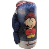 Top Rock Store Çocuk Boks Torbası Eldivenli Boks Torbası 50 cm - Mavi