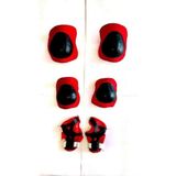Top Rock Store Koruyucu Dizlik Takımı Dizlik, Dirseklik, Eldiven Set Kırmızı - Standart - Renkli
