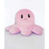 Top Rock Store Mod Değiştiren Ahtapot Duygulu Iki Yüzlü Peluş Oyuncak 20 cm Hediyelik Uyku Arkadaşı - Standart - Mor
