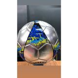 Top Rock Store Parlak Dikişli Futbol Topu 5 Numara + Şişirme Pompası Hediyeli - Beyaz - Gri