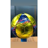Top Rock Store Parlak Dikişli Futbol Topu 5 Numara Şişirme Pompası Hediyeli - Sarı