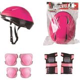 Top Rock Store Pembe Bisiklet ve Scooter Kask Dizlik Dirseklik Seti 3 - 12 Yaş Çocuklar İçin Eğlenceli Koruma - Renkli