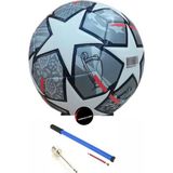 Top Rock Store Şampiyonlar Ligi Futbol Topu Profesyonel Tasarım 5 Numara Tüm Sahalara Uygun 410GR Maç Topu - Gri