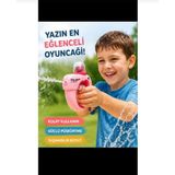 Top Rock Store Sevimli Figürlü Halka Deniz Havuz Su Tabancası - Pembe - 1+ Yaş