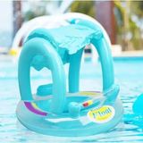 Top Rock Store Üstü Gölgelikli Oyuncaklı Bebek Simidi - Turkuaz - 1+ Yaş