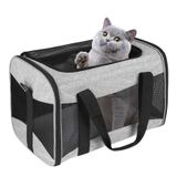 Top tasta Kedi Taşıma Çantası - Evcil Hayvan Taşıyıcı Havayolu Onaylı, Korunabilir ve Nefes Alabilir Evcil Hayvan Seyahat Taşıyıcı Çıkarılabilir Polar Ped, Katlanabilir Kedi Taşıyıcı Orta Kediler Küçük Kediler