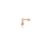 Top Ucunda Sallantılı Tektaş Tragus Piercing