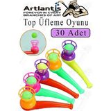 Top Üfleme Oyunu 30 Adet Saksafon Üfleme Nefes Oyuncağı Üfleme Düdüğü Oyuncak Karne Sınıf Çocuk Hediye - Çok Renkli - Standart
