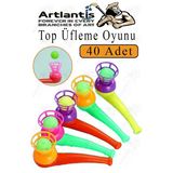 Top Üfleme Oyunu 40 Adet Saksafon Üfleme Nefes Oyuncağı Üfleme Düdüğü Oyuncak Karne Sınıf Çocuk Hediye