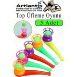 Top Üfleme Oyunu 5 Adet Saksafon Üfleme Nefes Oyuncağı Üfleme Düdüğü Oyuncak Karne Sınıf Çocuk Hediye - Çok Renkli - Standart
