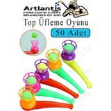 Top Üfleme Oyunu 50 Adet Saksafon Üfleme Nefes Oyuncağı Üfleme Düdüğü Oyuncak Karne Sınıf Çocuk Hediye - Çok Renkli - Standart