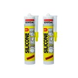 Topalak Ticaret Soudal Silikon Şeffaf 280 gr - 2 Adet